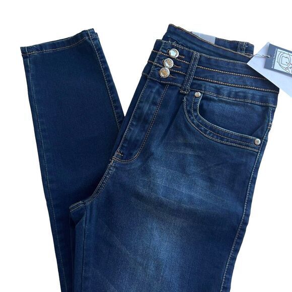 DANESI JEANS Women's‎ Butt Lifter Technology Size 13 High Rise Blue Skinny Jeans - Picture 1 of 10